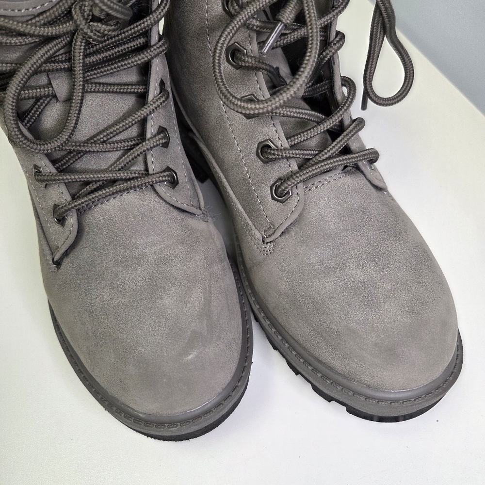 Lugz Gray Empire Hi-Fur Lace-Up Women’s Outdoor Winter Ankle Boots Size 7.5 - Picture 4 of 7